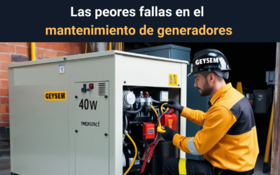 Las peores fallas en el mantenimiento de generadores