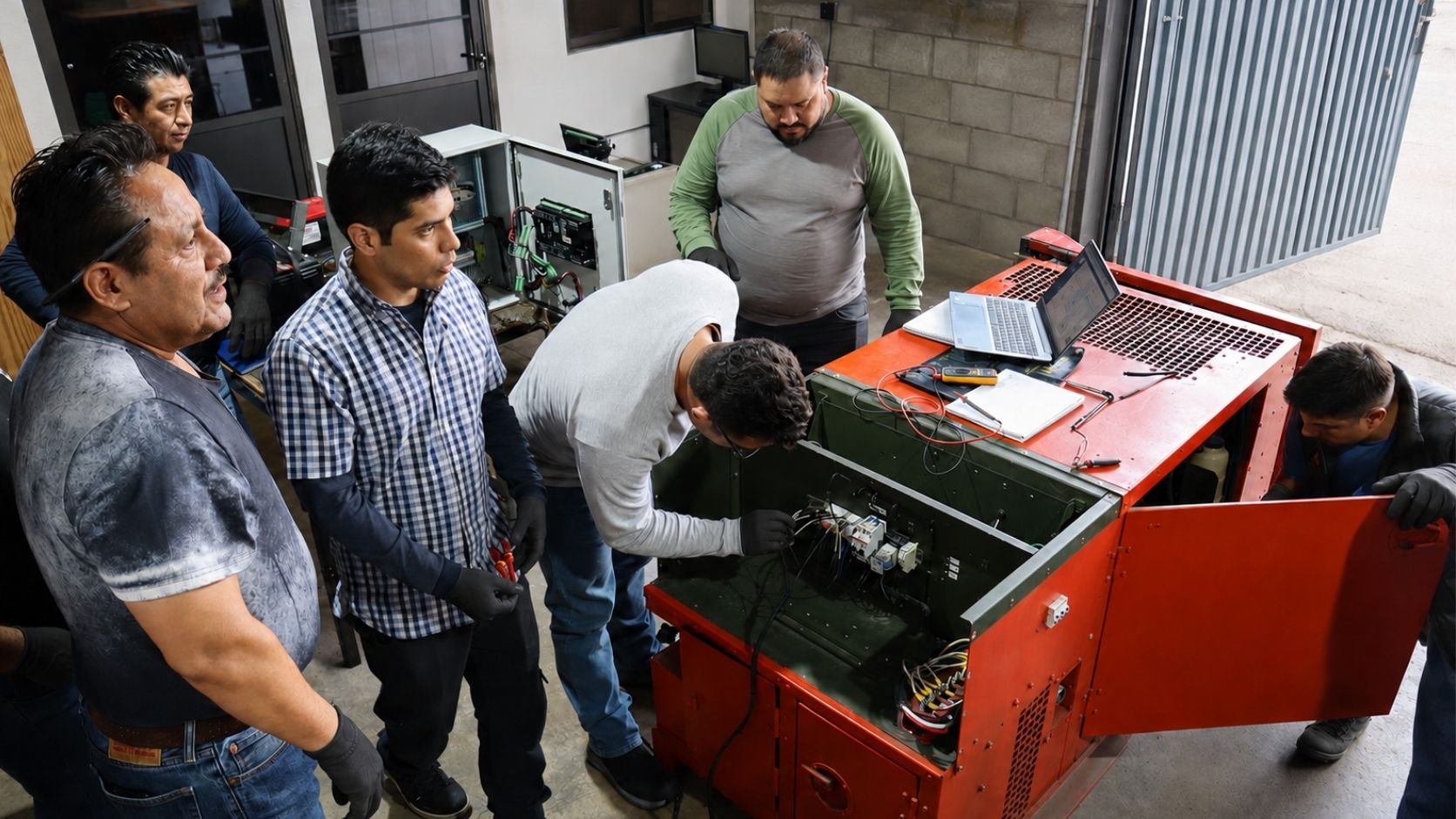 Operación y mantenimiento de un grupo electrógeno