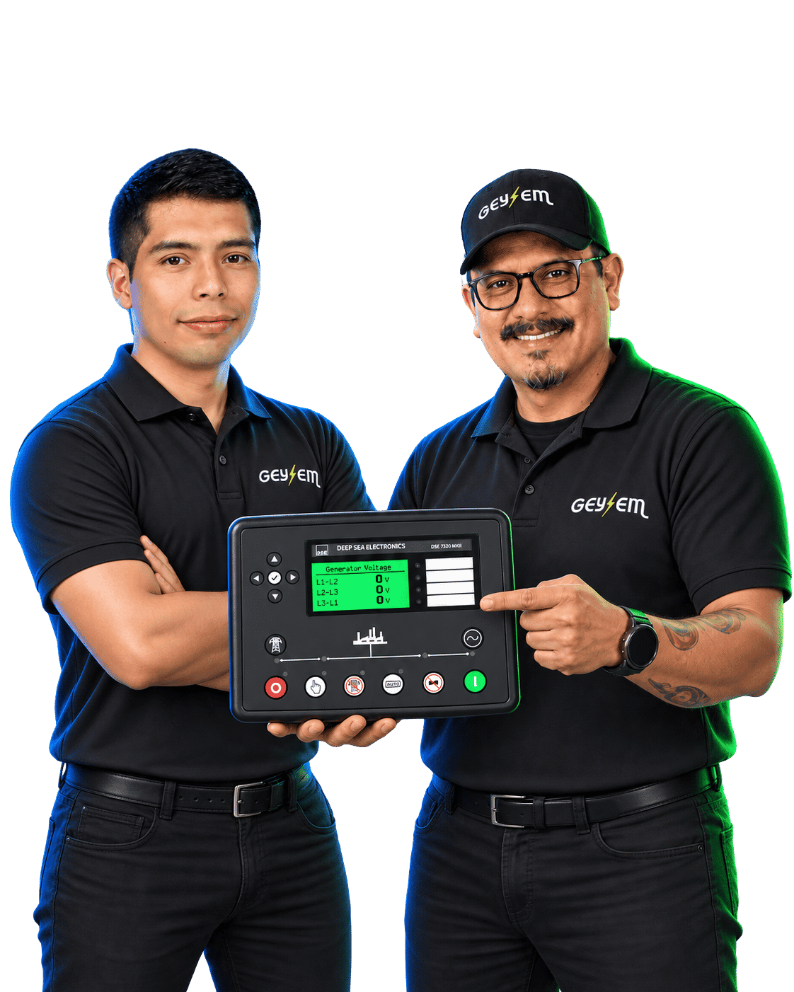 Instructores del curso presencial de configuración de módulos AMF con módulo de control